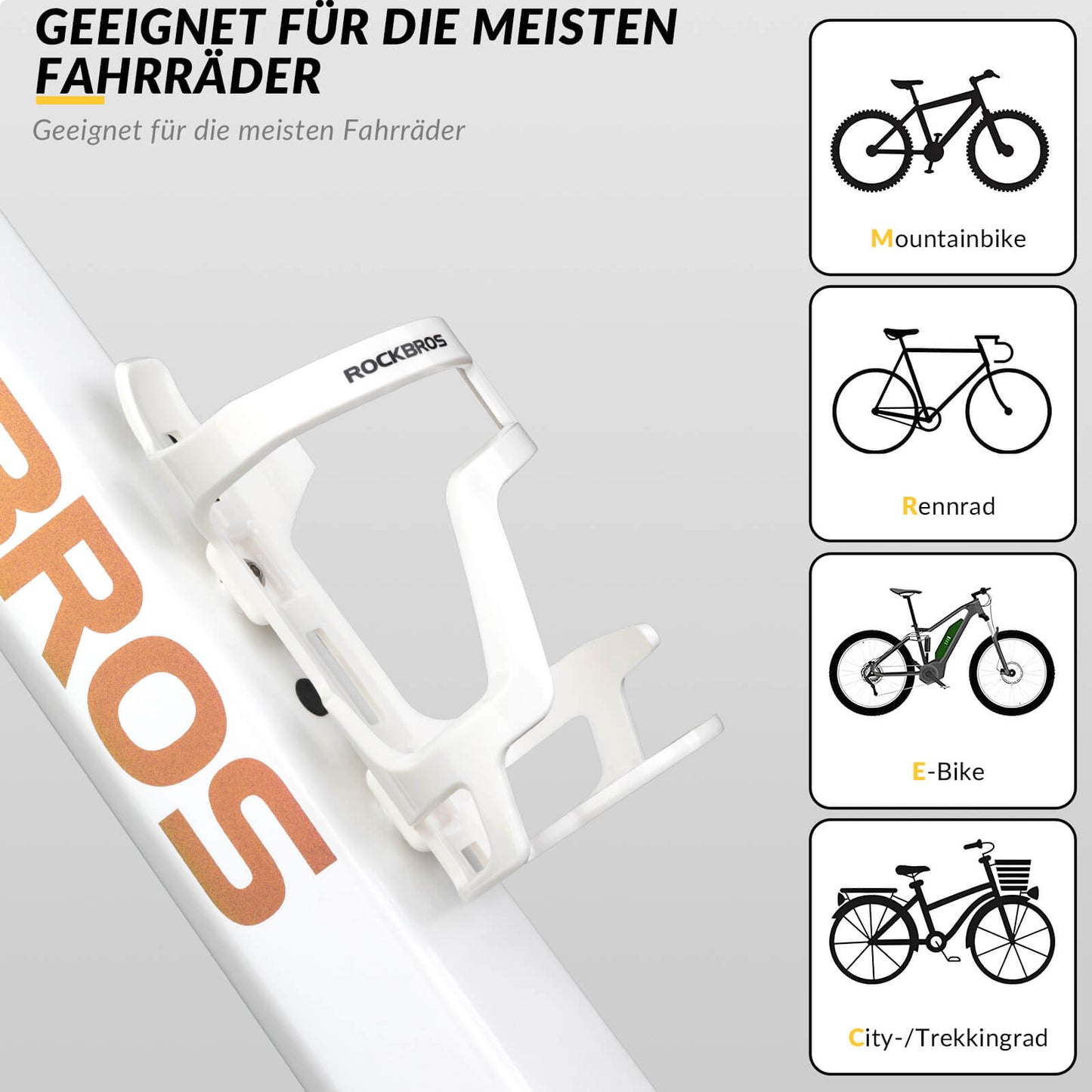 Flaschenhalter Fahrradzubehör Fahrrad Leicht Getränkehalter Stabil ROCKBROS