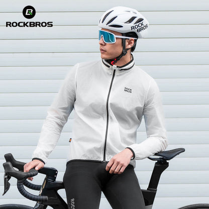 ROCKBROS Leichte Fahrradjacke Nachleuchtend Faltbar Sommer Herren/Damen