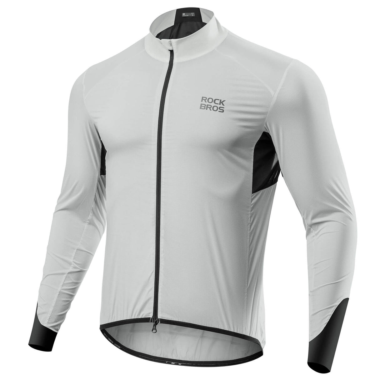 ROCKBROS Leichte Fahrradjacke Atmungsaktiv Reflektierend Grau Herren