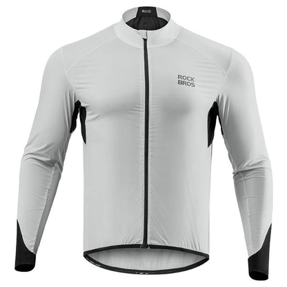 ROCKBROS Leichte Fahrradjacke Atmungsaktiv Reflektierend Grau Herren