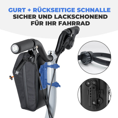 ROCKBROS Lenkertasche Wasserflaschentasche 1.5L für Trinkflaschen Ø7 cm