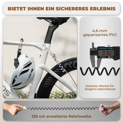 Multifunktional Fahrradschloss Kinder Zahlenschloss Helmschloss ROCKBROS