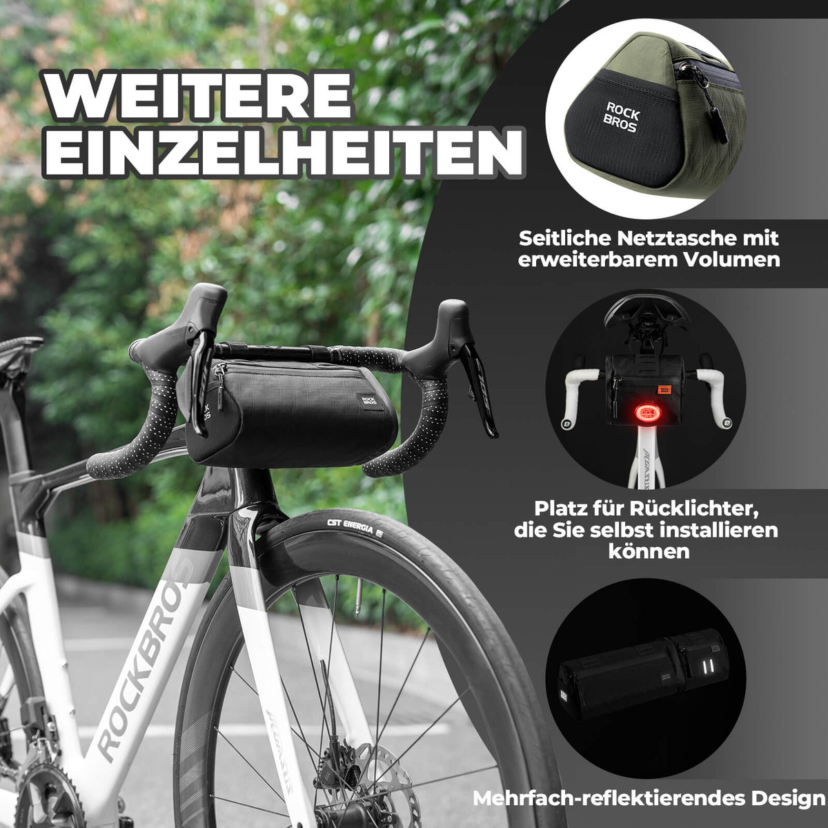 ROCKBROS 2-in-1 Fahrradtasche Set Wasserabweisend