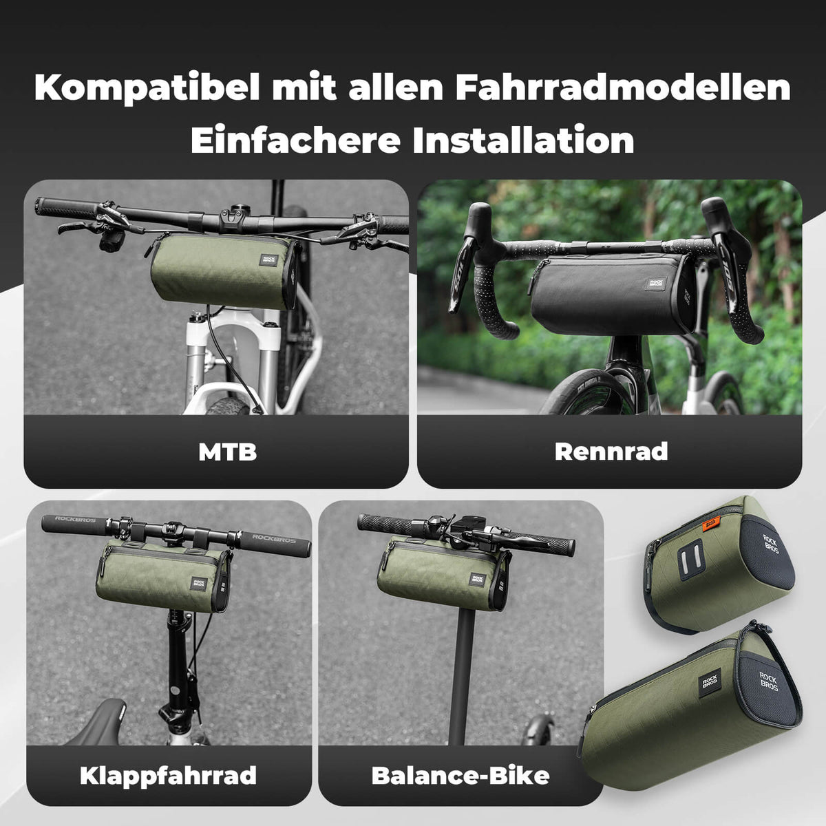 ROCKBROS 2-in-1 Fahrradtasche Set Wasserabweisend