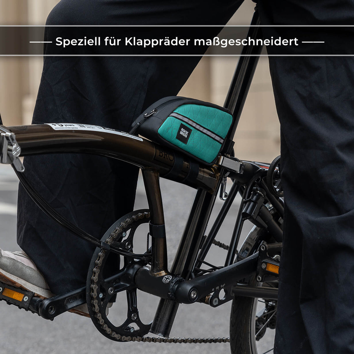 ROCKBROS Oberrohrtasche 0,8L Leicht für Klapprad Falträder