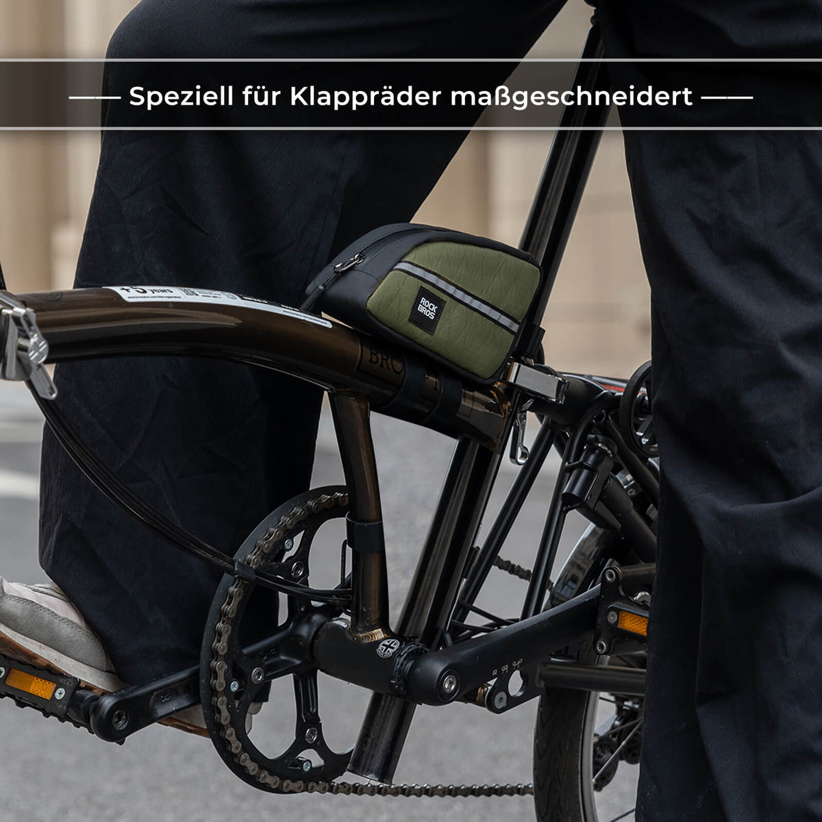 ROCKBROS Oberrohrtasche 0,8L Leicht für Klapprad Falträder