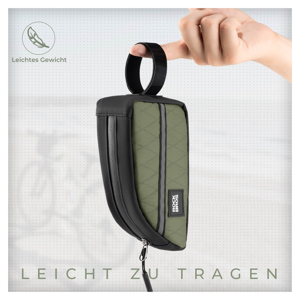ROCKBROS Oberrohrtasche 0,8L Leicht für Klapprad Falträder
