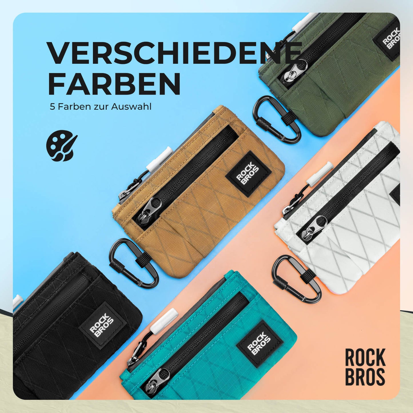 Portemonnaie Geldbeutel Handytasche Tragbare mit Hängeschloss ROCKBROS