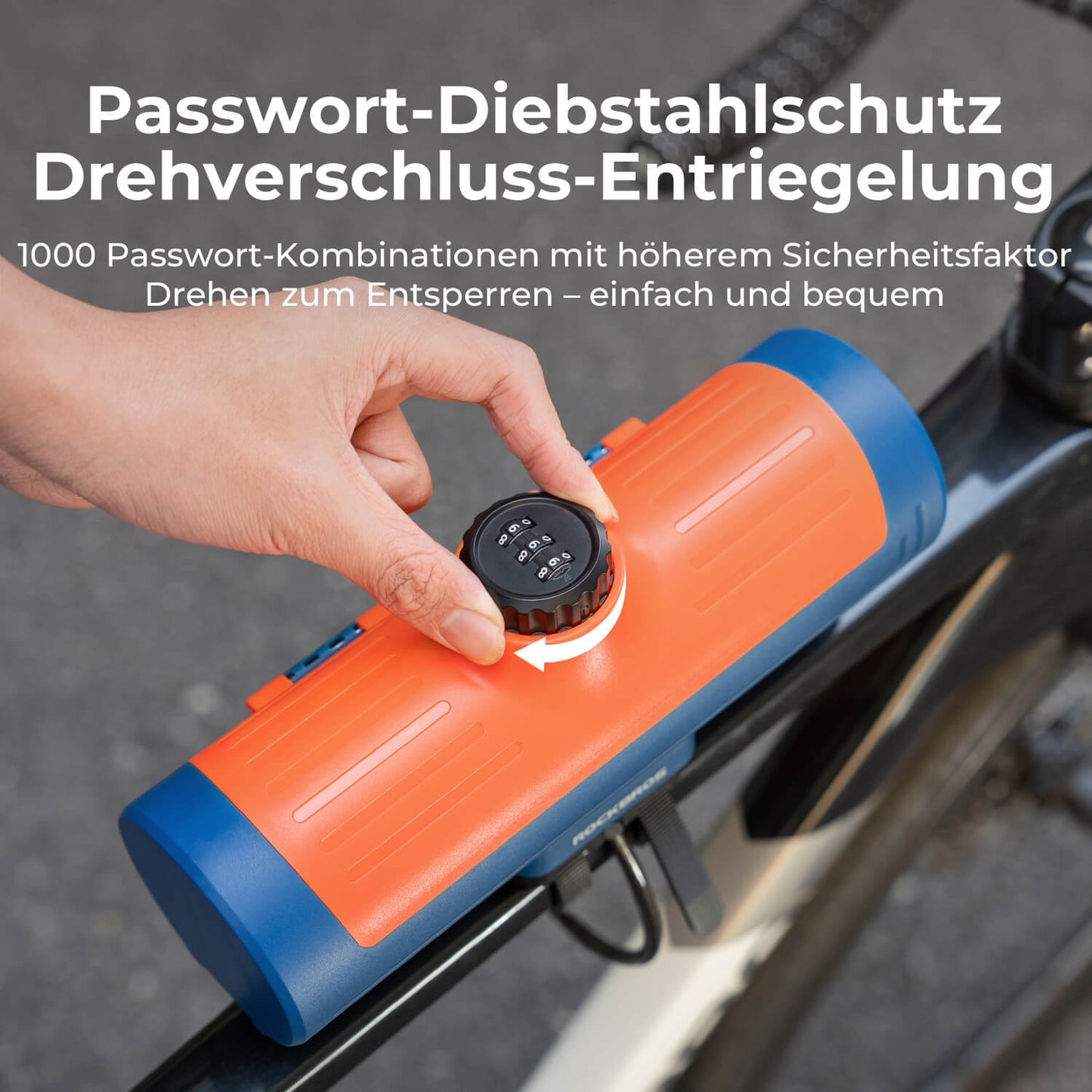 Rahmen Box Abschließbare Fahrradbox Niemals Verformen/Sicher/Wasserdicht ROCKBROS