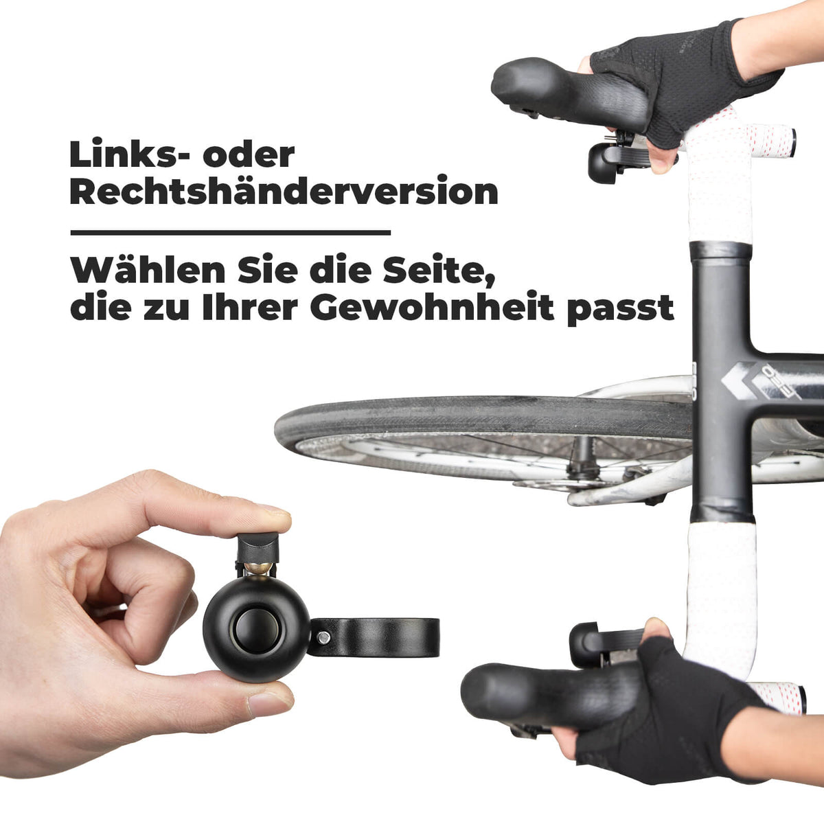 ROCKBROS Rennrad Fahrradklingel für gebogene Lenker 27-30 mm