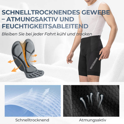 ROCKBROS Schnelltrocknende Fahrradhose Atmungsaktiv Herren Sommer