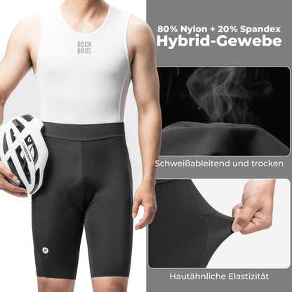 ROCKBROS Schnelltrocknende Kurz Fahrradhose Gepolstert Herren Sommer