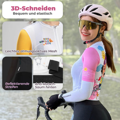 TVI Damen Kurzarm-Radtrikot Fahrradbekleidung Schnelltrocknend ROCKBROS