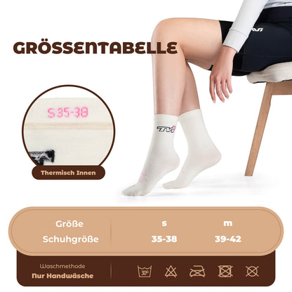 TVI Damen Sportsocken Atmungsaktive Fahrradsocken Winter ROCKBROS