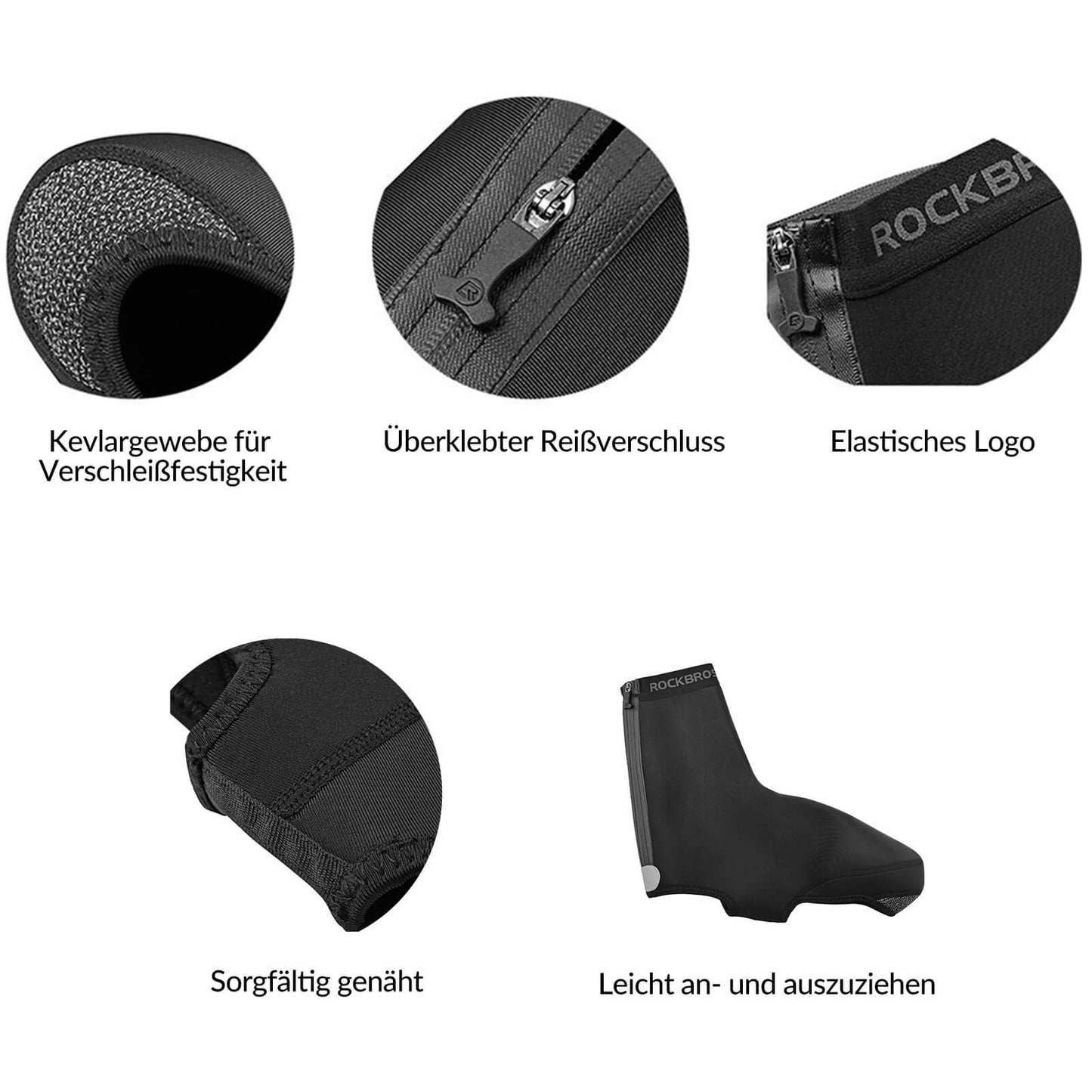 Überschuhe Wasserabweisend Fahrrad Überzieher Winddicht Shoe Cover ROCKBROS
