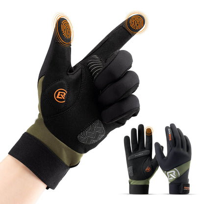 ROCKBROS Herbst Fahrradhandschuhe Touchscreen-fähig