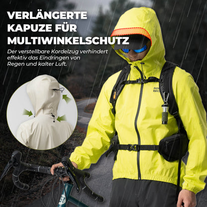 ROCKBROS Neon Gelb Jacke Regenjacke Leicht Wasserdicht 0-15° Herren/Damen