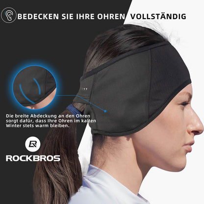 Winter Thermo Radfahren Ohrwärmer Stirnbänder für Männer Frauen ROCKBROS