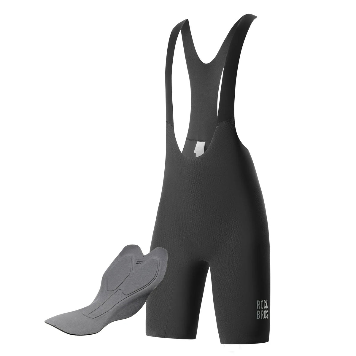 ROCKBROS Radhose Herren Kurz Gepolstert mit TräGer, Fahrradhose Kurz Mit Reflektoren Sommer