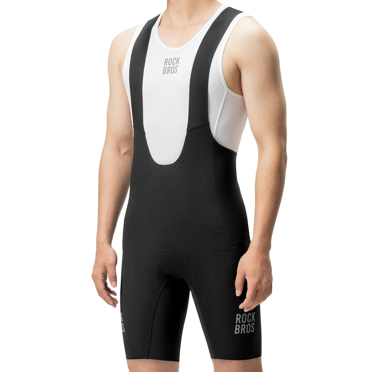 ROCKBROS Radhose Herren Kurz Gepolstert mit TräGer, Fahrradhose Kurz Mit Reflektoren Sommer