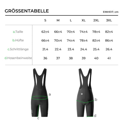 ROCKBROS Radhose Herren Kurz Gepolstert mit TräGer, Fahrradhose Kurz Mit Reflektoren Sommer