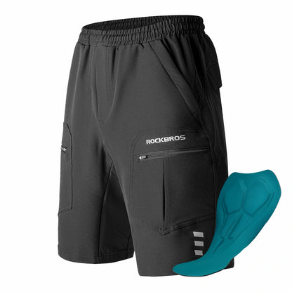ROCKBROS Radlerhose Herren Gepolsterte Fahrradhose mit Sitzpolster 4D