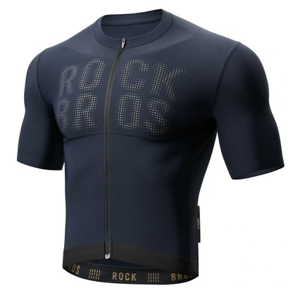 ROCKBROS Radtrikot Kurzarm Herren, Atmungsaktives schnelltrocknendes Rennrad Trikot