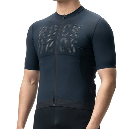 ROCKBROS Radtrikot Kurzarm Herren, Atmungsaktives schnelltrocknendes Rennrad Trikot