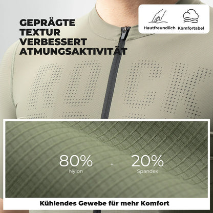 ROCKBROS Radtrikot Kurzarm Herren, Atmungsaktives schnelltrocknendes Rennrad Trikot