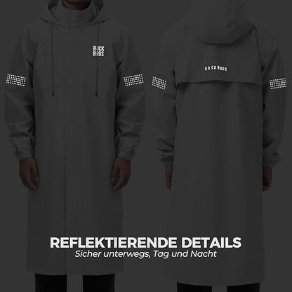 ROCKBROS Regenjacke Wasserdichte Atmungsaktiv Regenponcho Regenmantel Windjacke
