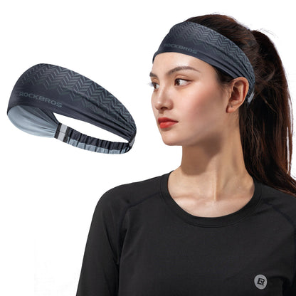 ROCKBROS Sport Stirnbänder Wicking Schweißband Stirn Elastisch rutschfest Haarband