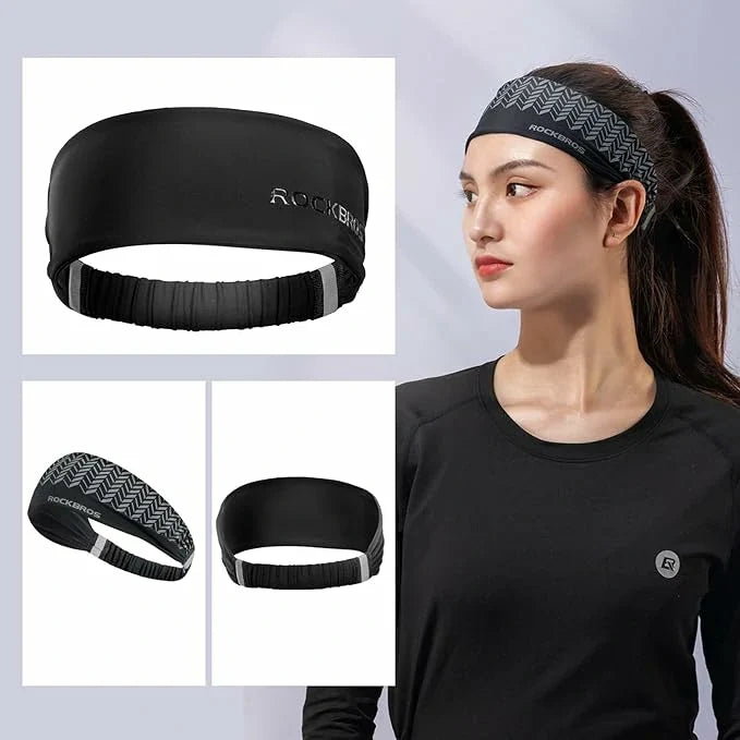 ROCKBROS Sport Stirnbänder Wicking Schweißband Stirn Elastisch rutschfest Haarband