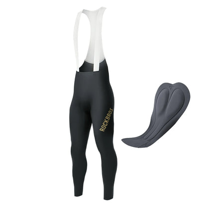 ROCKBROS Trägerhose Fahrradhose Herren Gepolstert, Atmungsaktive Schnelltrocknend