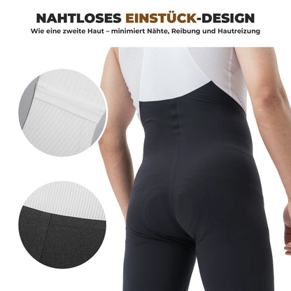ROCKBROS Trägerhose Fahrradhose Herren Gepolstert, Atmungsaktive Schnelltrocknend