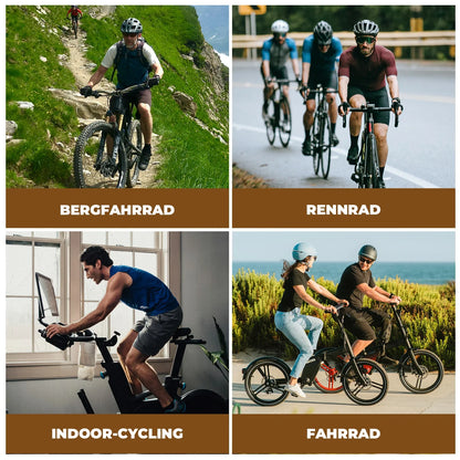 ROCKBROS Trägerhose Fahrradhose Herren Gepolstert, Atmungsaktive Schnelltrocknend