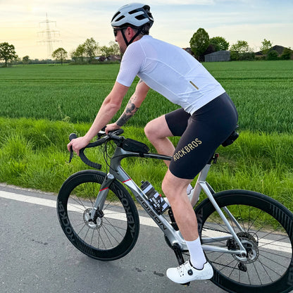 ROCKBROS Trägerhose Fahrradhose mit Sitzpolster Herren, Nahtlos Atmungsaktive