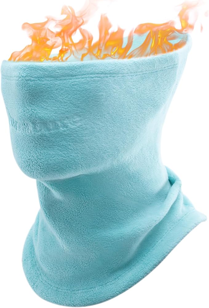 Qunature Winter Halsschlauch Halswärmer Ski Schlauchschal Fleece Dicktes Winddichtes Atmungsaktives Thermo Halstuch Damen & Herren für Outdoor-Sport Skifahren Laufen Radfahren Snowboarden