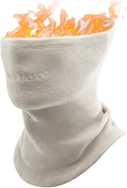 Qunature Winter Halsschlauch Halswärmer Ski Schlauchschal Fleece Dicktes Winddichtes Atmungsaktives Thermo Halstuch Damen & Herren für Outdoor-Sport Skifahren Laufen Radfahren Snowboarden