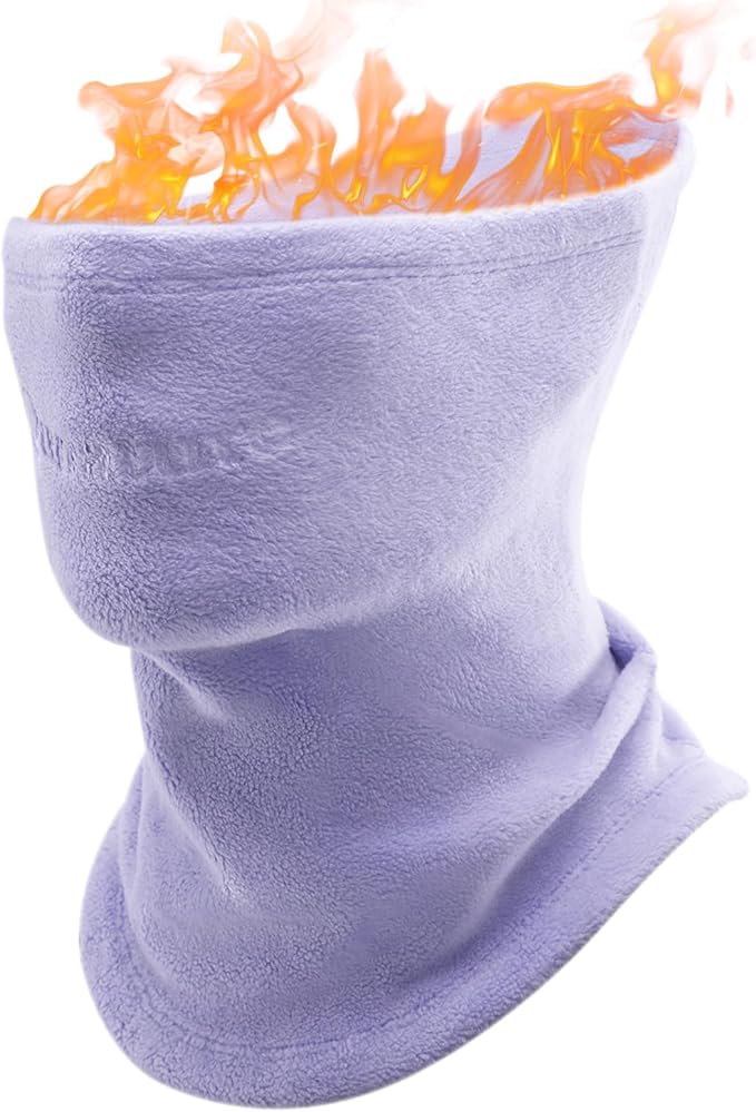 Qunature Winter Halsschlauch Halswärmer Ski Schlauchschal Fleece Dicktes Winddichtes Atmungsaktives Thermo Halstuch Damen & Herren für Outdoor-Sport Skifahren Laufen Radfahren Snowboarden