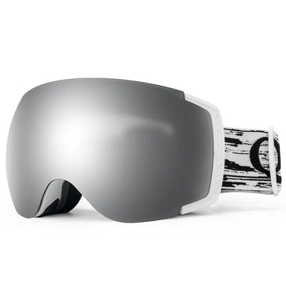 Qunature Skibrille Snowboardbrille Antibeschlag UV400 Damen/Herren für Brillenträger