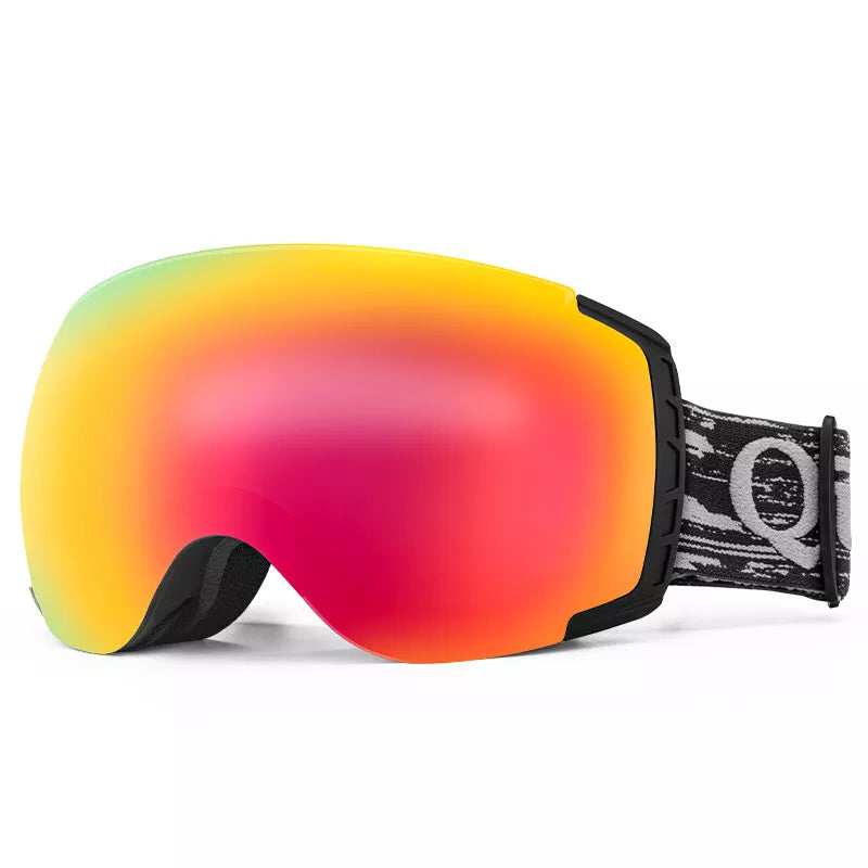 Qunature Skibrille Snowboardbrille Antibeschlag UV400 Damen/Herren für Brillenträger