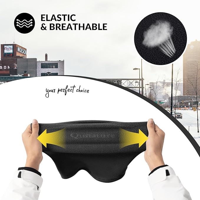 Qunature Sturmhaube Winter Warme Balaclava Thermo Winddichte Sturmmaske Skimaske für Outdoor-Aktivitäten wie Radfahren Motorradfahren Snowboarden Skifahren Nackenwärmer für Damen/Herren Unisex