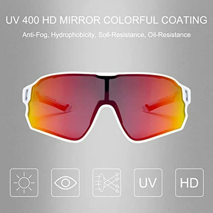 ROCKBROS 10134 Fahrradbrille Polarisiert Sonnenbrille mit UV400-Schutz