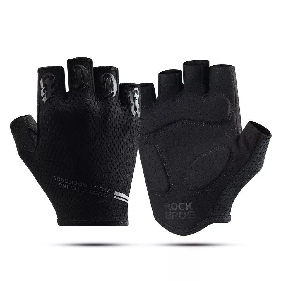 ROCKBROS Fahrradhandschuhe Kurze Halbfingerhandschuhe Sport Handschuhe Sommer