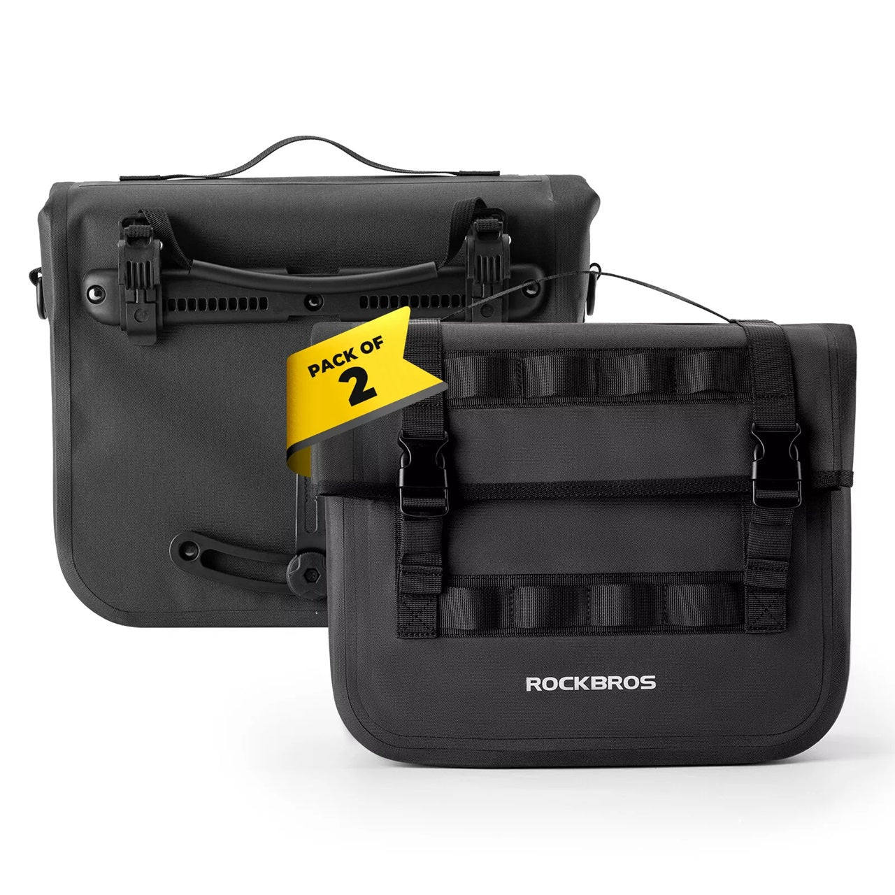 ROCKBROS Fahrrad/Motorrad Gepäcktasche 600D Packtasche 9-15L Wasserabweisend