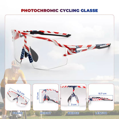 ROCKBROS Polarisierte/Selbsttönende Sonnenbrille Radbrille Fahrrad UV400 UNISEX