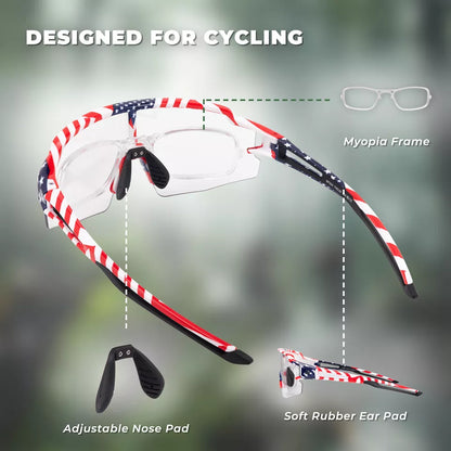 ROCKBROS Polarisierte/Selbsttönende Sonnenbrille Radbrille Fahrrad UV400 UNISEX