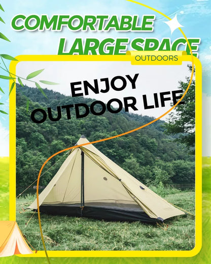 Qunature Trekkingzelt 1-Mann Zelt Ultraleicht Campingzelt Wasserdicht 230*180cm