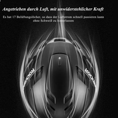 ROCKBROS Fahrradhelm Bike Helm mit Abnehmbarer Magnetischer Abdeckung Helm MTB