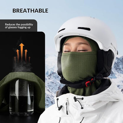 Qunature Sturmhaube Winter Skimaske Balaclava Ski Motorrad Gesichtsmaske Damen/Herren Warme Winddichte Atmungsaktive Sturmmaske für Outdoor Sports Skifahren Snowboarden Radfahren